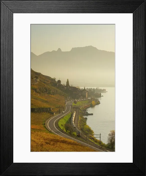 Framed Print : Terrasses de Lavaux Vineyards, Lake Geneva (Lac Leman), Vaud, Switzerland Framed Print : Terrasses de Lavaux Vineyards, Lake Geneva (Lac Leman), Vaud, Switzerland