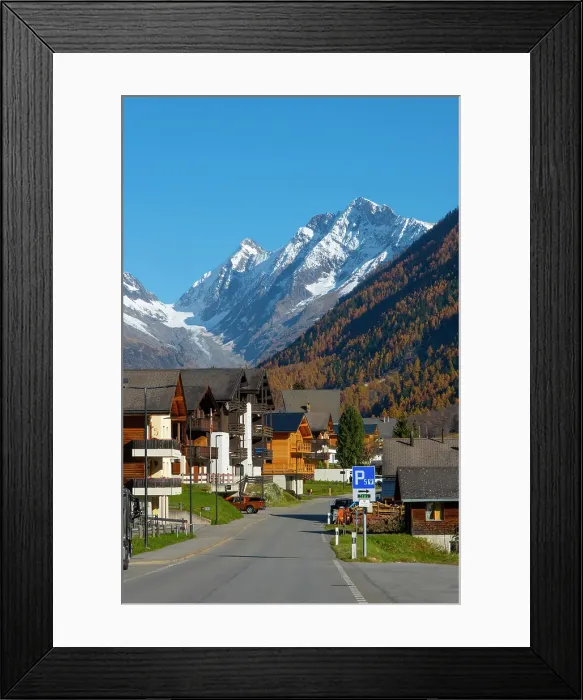 Framed Print : Wiler village, Lotschental Valley, Valais, Switzerland Framed Print : Wiler village, Lotschental Valley, Valais, Switzerland