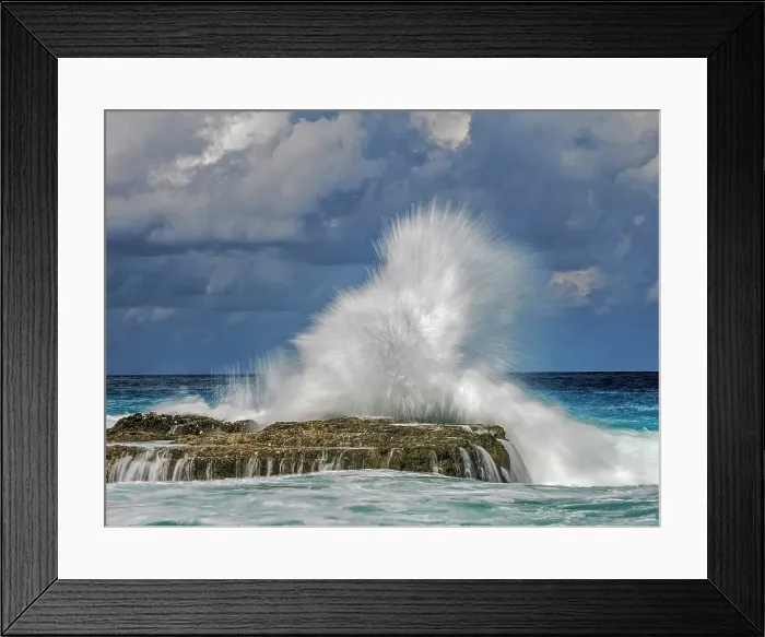 Framed Print : Rough ocean conditions along the ironshore of Grand Cayman, Cayman Islands, British West Indies Framed Print : Rough ocean conditions along the ironshore of Grand Cayman, Cayman Islands, British West Indies