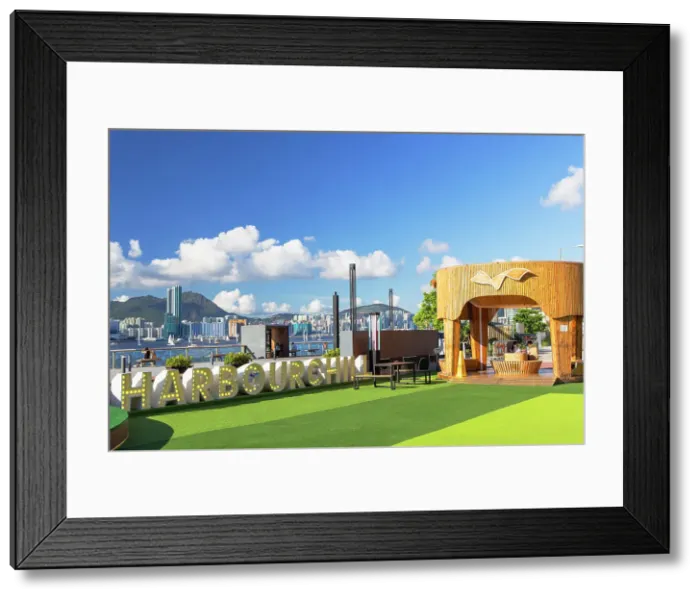 Framed Print : HarbourChill park on Wan Chai waterfront, Wan Chai, Hong Kong Island, Hong Kong Framed Print : HarbourChill park on Wan Chai waterfront, Wan Chai, Hong Kong Island, Hong Kong