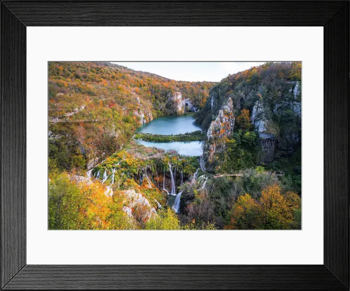 Framed Print : Plitvice Lakes in Croatia Framed Print : Plitvice Lakes in Croatia