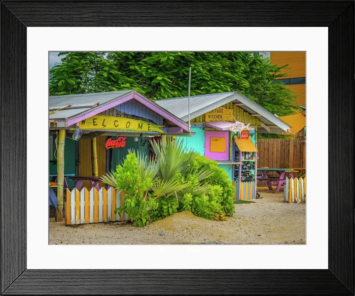 Framed Print : Heritage Kitchen, Grand Cayman, Cayman Islands, British West Indies Framed Print : Heritage Kitchen, Grand Cayman, Cayman Islands, British West Indies