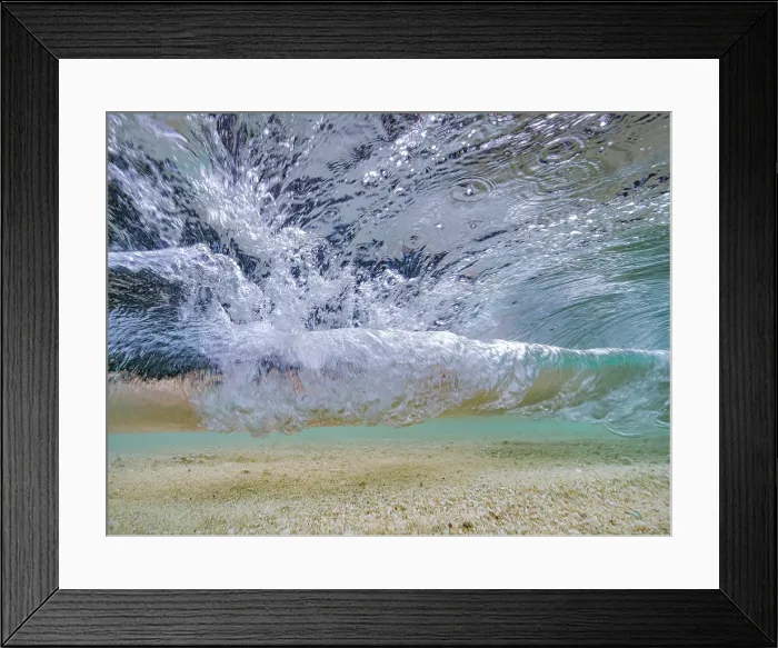 Framed Print : Wave abstracts as seen from beneath sea level on Seven Mile Beach, Grand Cayman, Cayman Islands, British West Indies Framed Print : Wave abstracts as seen from beneath sea level on Seven Mile Beach, Grand Cayman, Cayman Islands, British West Indies