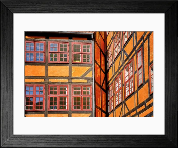 Framed Print : Traditional Danish house. Old town, Copenhagen. Denmark Framed Print : Traditional Danish house. Old town, Copenhagen. Denmark