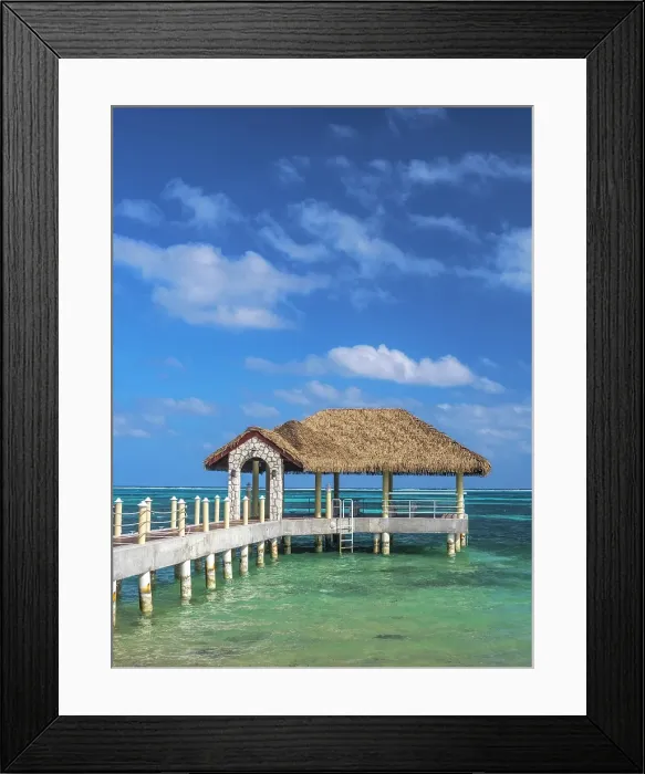 Framed Print : Dock along the Caribbean Sea on Grand Cayman, Cayman Islands, British West Indies Framed Print : Dock along the Caribbean Sea on Grand Cayman, Cayman Islands, British West Indies