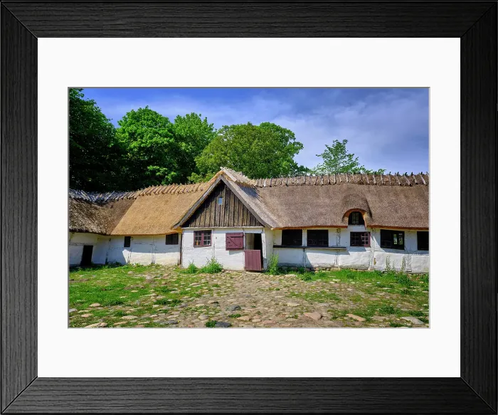 Framed Print : Frilandsmuseet (Open-Air Museum) is an open-air museum on the northern outskirts of Copenhagen. Opened in 1897, it moved to its present location in 1901. Covering 40 hectares, it is one of the largest and oldest open-air museums in the world Framed Print : Frilandsmuseet (Open-Air Museum) is an open-air museum on the northern outskirts of Copenhagen. Opened in 1897, it moved to its present location in 1901. Covering 40 hectares, it is one of the largest and oldest open-air museums in the world