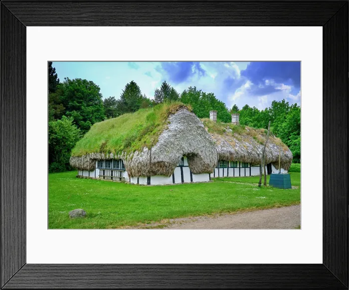 Framed Print : Frilandsmuseet (Open-Air Museum) is an open-air museum on the northern outskirts of Copenhagen. Opened in 1897, it moved to its present location in 1901. Covering 40 hectares, it is one of the largest and oldest open-air museums in the world Framed Print : Frilandsmuseet (Open-Air Museum) is an open-air museum on the northern outskirts of Copenhagen. Opened in 1897, it moved to its present location in 1901. Covering 40 hectares, it is one of the largest and oldest open-air museums in the world
