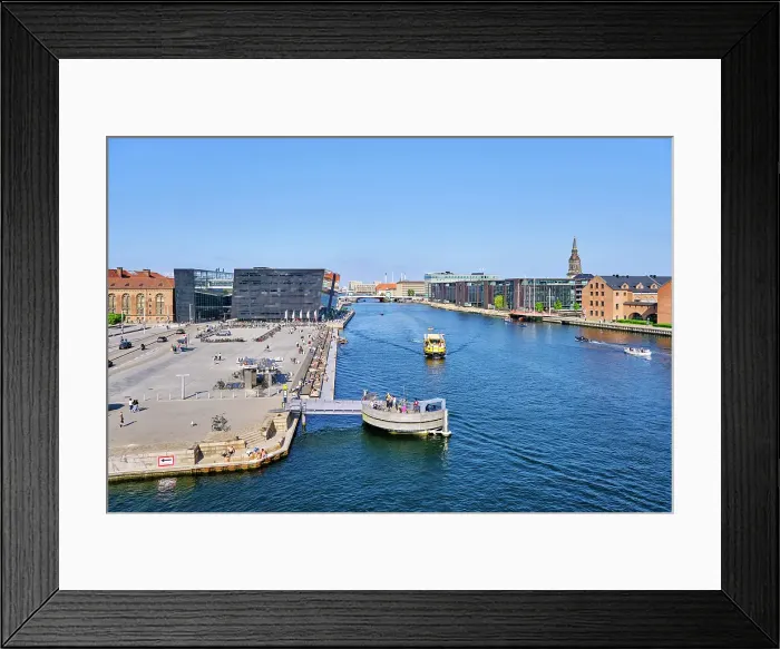 Framed Print : The Royal Library (Det Kongelige Bibliotek) in Copenhagen, the national library of Denmark, facing an Oresund channel in the Baltic Sea Framed Print : The Royal Library (Det Kongelige Bibliotek) in Copenhagen, the national library of Denmark, facing an Oresund channel in the Baltic Sea