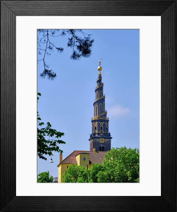 Framed Print : Church of Our Saviour (Vor Frelsers Kirke), Christiania. Copenhagen, Denmark Framed Print : Church of Our Saviour (Vor Frelsers Kirke), Christiania. Copenhagen, Denmark
