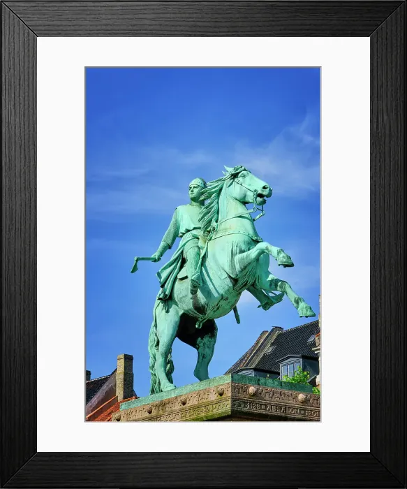 Framed Print : Equestrian Statue of Absalon. Absalon (c. 1128 - 21 March 1201) was a Danish statesman and prelate of the Catholic Church who served as the bishop of Roskilde from 1158 to 1192 and archbishop of Lund from 1178 until his death. Copenhagen, Denmark Framed Print : Equestrian Statue of Absalon. Absalon (c. 1128 - 21 March 1201) was a Danish statesman and prelate of the Catholic Church who served as the bishop of Roskilde from 1158 to 1192 and archbishop of Lund from 1178 until his death. Copenhagen, Denmark