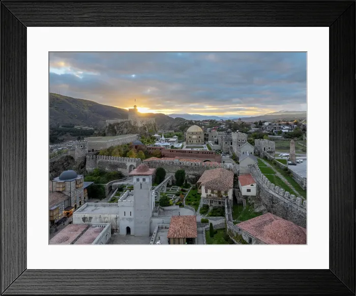 Framed Print : Aerial view of Rabati Castle at sunset, Akhaltsikhe, Meskheti, Samtskhe-Javakheti, Georgia Framed Print : Aerial view of Rabati Castle at sunset, Akhaltsikhe, Meskheti, Samtskhe-Javakheti, Georgia