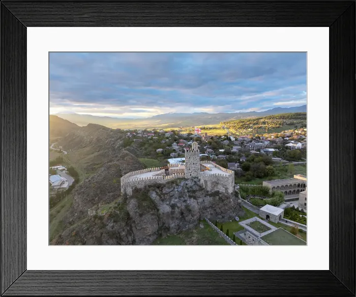 Framed Print : Aerial view of Rabati Castle at sunset, Akhaltsikhe, Meskheti, Samtskhe-Javakheti, Georgia Framed Print : Aerial view of Rabati Castle at sunset, Akhaltsikhe, Meskheti, Samtskhe-Javakheti, Georgia