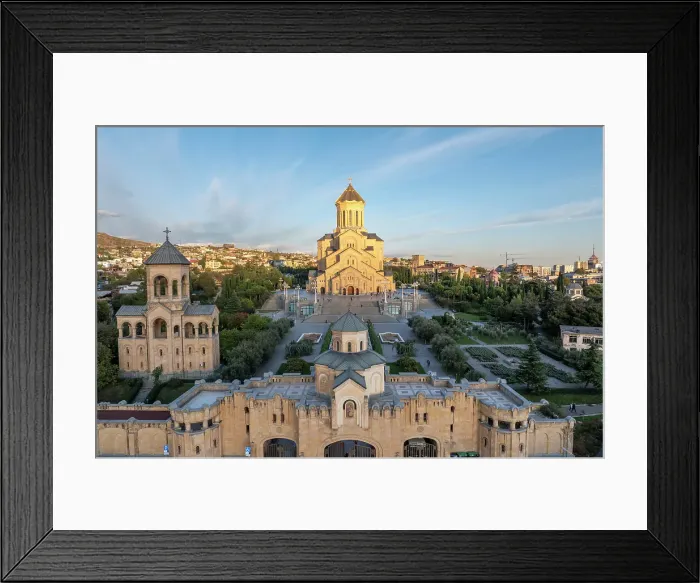 Framed Print : Aerial view of Holy Trinity Cathedral, Tbilisi, Georgia Framed Print : Aerial view of Holy Trinity Cathedral, Tbilisi, Georgia