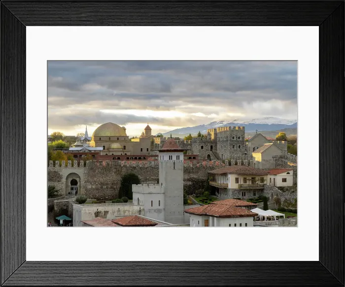 Framed Print : Rabati Castle at sunset, Akhaltsikhe, Meskheti, Samtskhe-Javakheti, Georgia