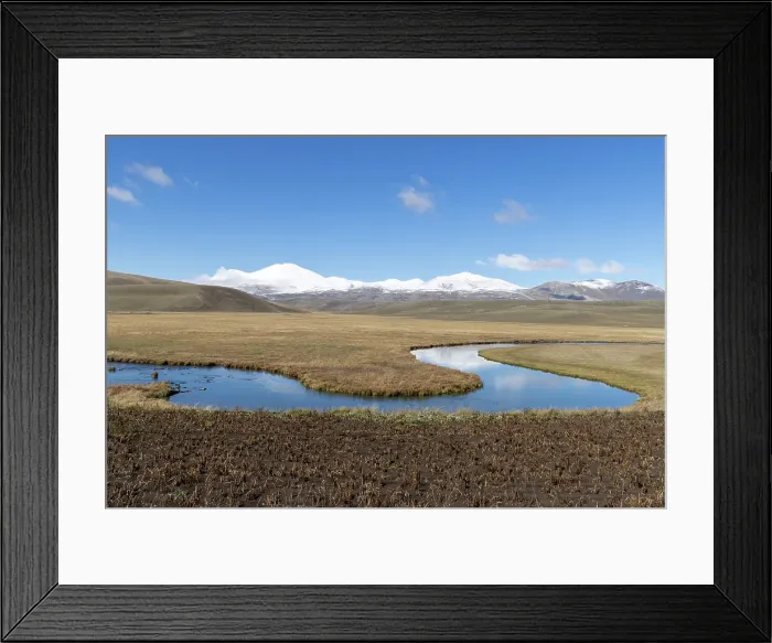 Framed Print : Landscape & river near Poka, Samtskhe-Javakheti Region, Georgia Framed Print : Landscape & river near Poka, Samtskhe-Javakheti Region, Georgia