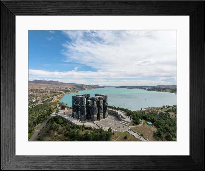 Framed Print : Aerial view of the Chronicle of Georgia & Tbilisi's sea, Tbilisi's stonehenge, Keeni Hill, Tbilisi, Georgia Framed Print : Aerial view of the Chronicle of Georgia & Tbilisi's sea, Tbilisi's stonehenge, Keeni Hill, Tbilisi, Georgia