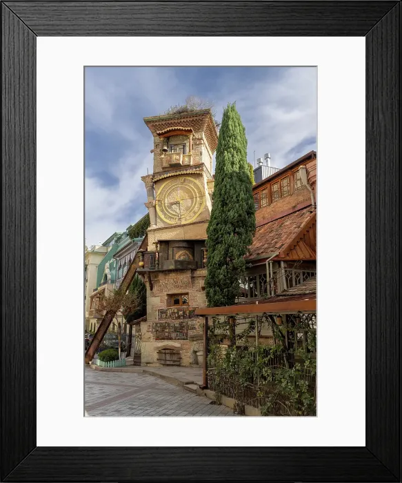 Framed Print : Clock tower, Puppet theatre dedicated to Rezo Gabriadze, Tbilisi, Georgia Framed Print : Clock tower, Puppet theatre dedicated to Rezo Gabriadze, Tbilisi, Georgia
