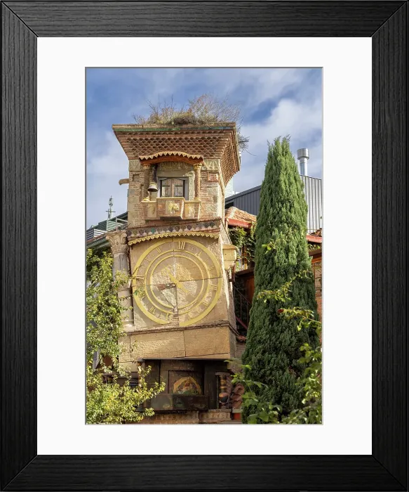 Framed Print : Clock tower, Puppet theatre dedicated to Rezo Gabriadze, Tbilisi, Georgia Framed Print : Clock tower, Puppet theatre dedicated to Rezo Gabriadze, Tbilisi, Georgia