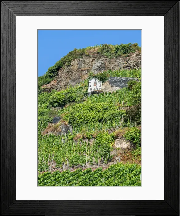Framed Print : Wehlen sundial, Mosel, Rhineland-Palatinate, Germany Framed Print : Wehlen sundial, Mosel, Rhineland-Palatinate, Germany