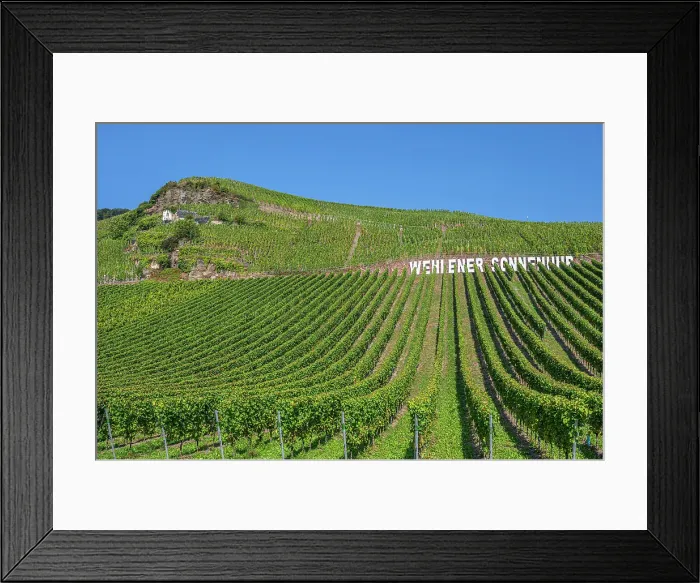 Framed Print : Wehlen sundial, Mosel, Rhineland-Palatinate, Germany Framed Print : Wehlen sundial, Mosel, Rhineland-Palatinate, Germany
