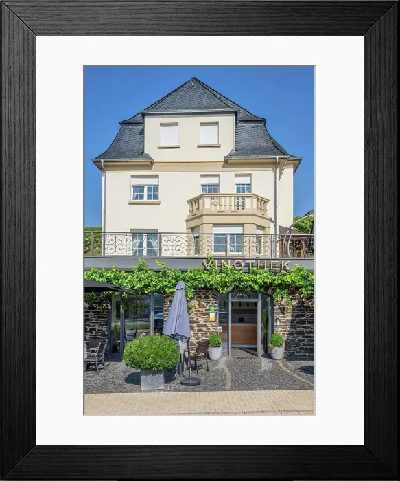 Framed Print : Thanisch winery at Lieser, Mosel, Rhineland-Palatinate, Germany Framed Print : Thanisch winery at Lieser, Mosel, Rhineland-Palatinate, Germany