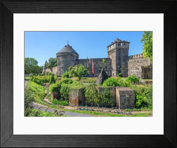 Framed Print : City castle with city wall, Andernach, Eifel, Rhine valley, Rhineland-Palatinate, Germany Framed Print : City castle with city wall, Andernach, Eifel, Rhine valley, Rhineland-Palatinate, Germany