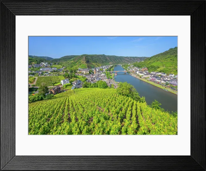 Framed Print : View from Cochem castle at Cochem, Mosel valley, Rhineland-Palatinate, Germany Framed Print : View from Cochem castle at Cochem, Mosel valley, Rhineland-Palatinate, Germany