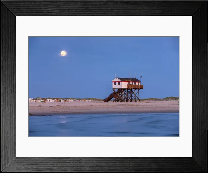 Framed Print : Germany, North Sea coast, Schleswig-Holstein, St. Peter-Ording beach Framed Print : Germany, North Sea coast, Schleswig-Holstein, St. Peter-Ording beach