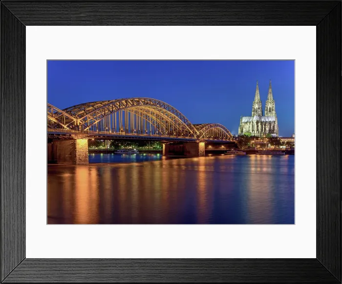 Framed Print : Germany, North Rhine Westphalia, Cologne town, Cologne cathedral, Rhine river Framed Print : Germany, North Rhine Westphalia, Cologne town, Cologne cathedral, Rhine river