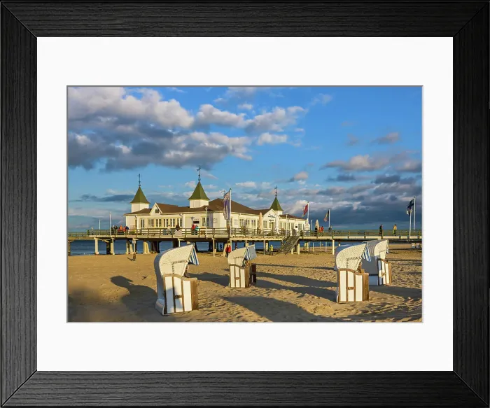 Framed Print : Germany, Mecklenburg Western Pomerania, Ahlbeck town, Seaside resort Framed Print : Germany, Mecklenburg Western Pomerania, Ahlbeck town, Seaside resort