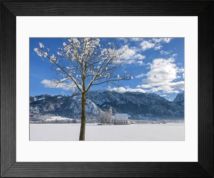 Framed Print : Germany, Bavaria, Sankt Koloman church, near Schwangau village Framed Print : Germany, Bavaria, Sankt Koloman church, near Schwangau village