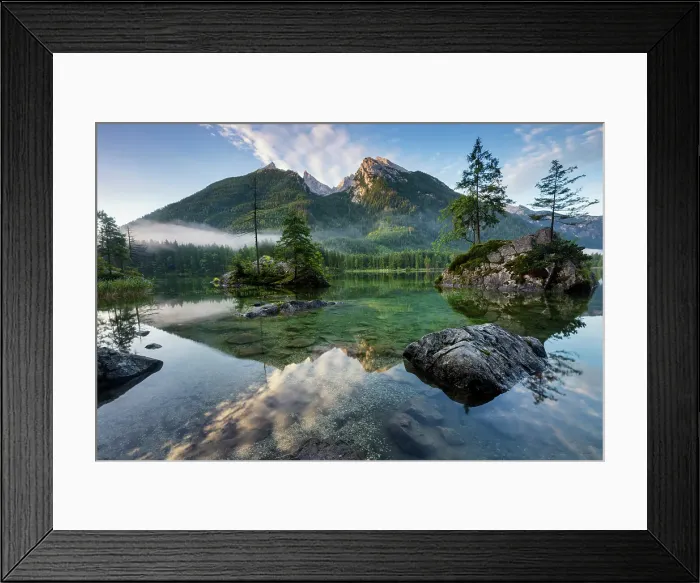 Framed Print : Germany, Bavaria, Hintersee lake