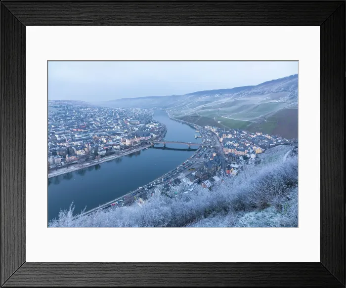 Framed Print : View from the castle ruins of Landshut to the Moselle and Bernkastel-Kues, Moselle, Rhineland-Palatinate, Germany Framed Print : View from the castle ruins of Landshut to the Moselle and Bernkastel-Kues, Moselle, Rhineland-Palatinate, Germany