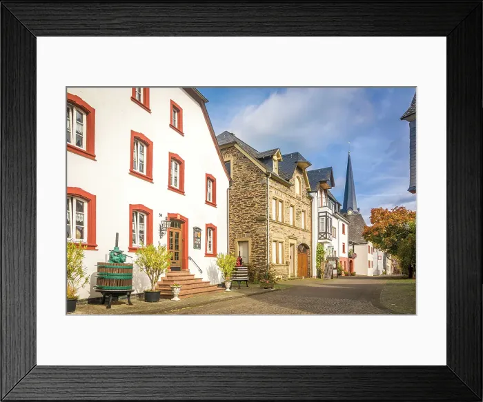 Framed Print : Old wine press and winery in the old town of Kues, Bernkastel-Kues, Mosel, Rhineland-Palatinate, Germany Framed Print : Old wine press and winery in the old town of Kues, Bernkastel-Kues, Mosel, Rhineland-Palatinate, Germany