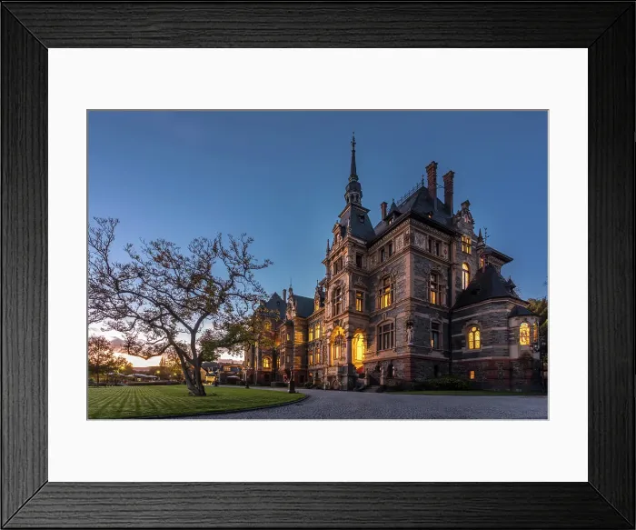 Framed Print : Castle Lieser at blue hour, Lieser, Mosel, Rhineland-Palatinate, Germany Framed Print : Castle Lieser at blue hour, Lieser, Mosel, Rhineland-Palatinate, Germany