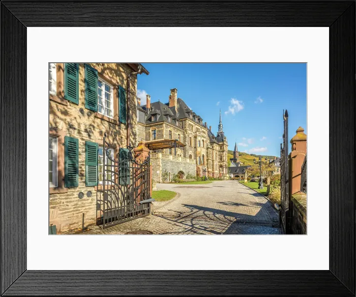 Framed Print : Entrance to Lieser Castle, Lieser, Mosel, Rhineland-Palatinate, Germany Framed Print : Entrance to Lieser Castle, Lieser, Mosel, Rhineland-Palatinate, Germany