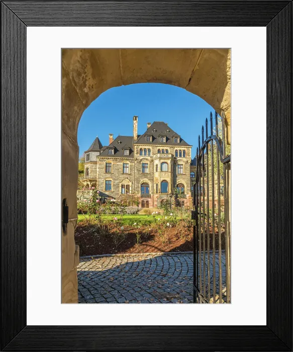 Framed Print : Entrance to Lieser Castle, Lieser, Mosel, Rhineland-Palatinate, Germany Framed Print : Entrance to Lieser Castle, Lieser, Mosel, Rhineland-Palatinate, Germany