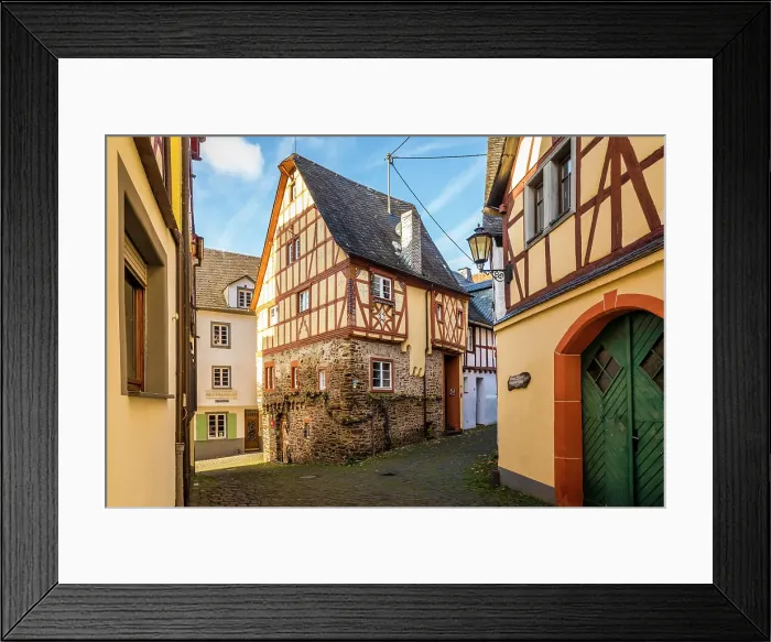 Framed Print : Historic houses in the old town of Ediger, Ediger-Eller, Mosel, Rhineland-Palatinate, Germany Framed Print : Historic houses in the old town of Ediger, Ediger-Eller, Mosel, Rhineland-Palatinate, Germany