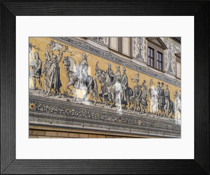 Framed Print : Furstenzug mural, Dresden, Saxony, Germany Framed Print : Furstenzug mural, Dresden, Saxony, Germany