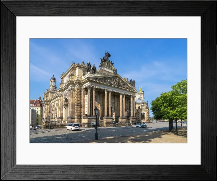 Framed Print : Building of Albertinum museum against sky, Dresden, Saxony, Germany Framed Print : Building of Albertinum museum against sky, Dresden, Saxony, Germany
