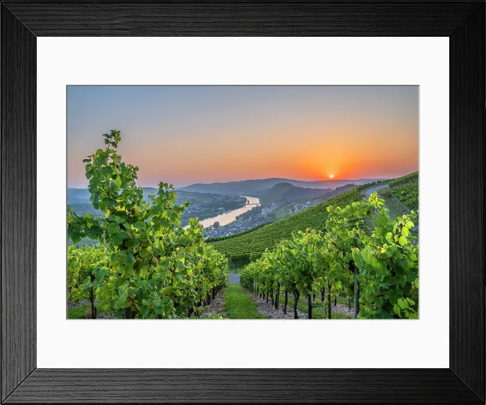 Framed Print : Sunset at Lieser, Mosel, Mosel valley, Rhineland-Palatinate, Germany Framed Print : Sunset at Lieser, Mosel, Mosel valley, Rhineland-Palatinate, Germany