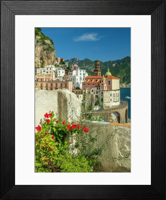 Framed Print : europe, Italy, Campania. Atrani, the little town of the Amalfi coast Framed Print : europe, Italy, Campania. Atrani, the little town of the Amalfi coast