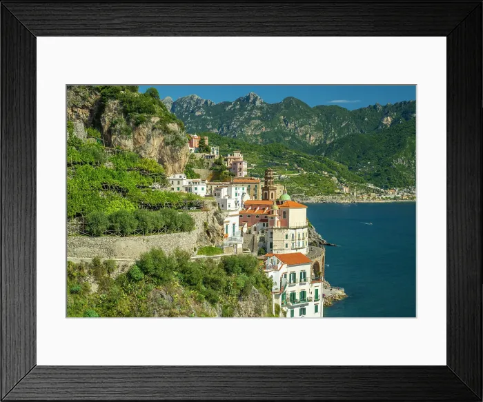 Framed Print : europe, Italy, Campania. Atrani, the little town of the Amalfi coast Framed Print : europe, Italy, Campania. Atrani, the little town of the Amalfi coast