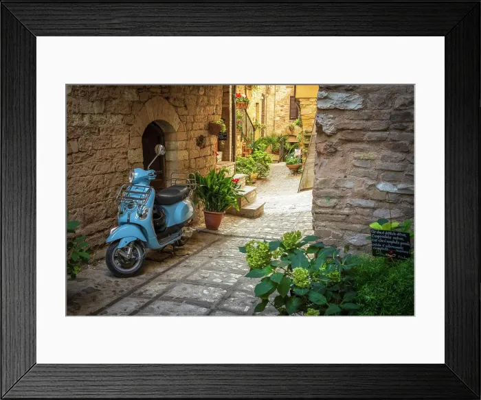 Framed Print : Europe, Italy, Umbria. In the streets of Spello with its beautiful flower decorations Framed Print : Europe, Italy, Umbria. In the streets of Spello with its beautiful flower decorations