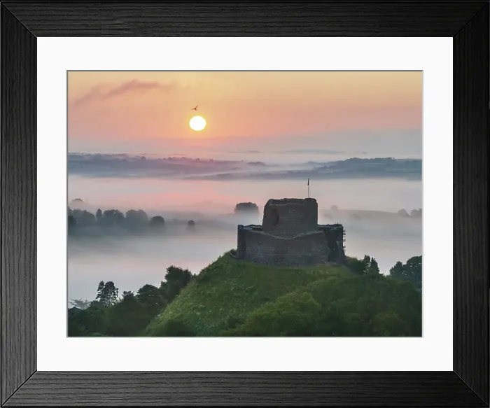 Framed Print : Launceston Castle at dawn on a misty summer morning, Launceston, Cornwall, England. Summer (July) 2024 Framed Print : Launceston Castle at dawn on a misty summer morning, Launceston, Cornwall, England. Summer (July) 2024