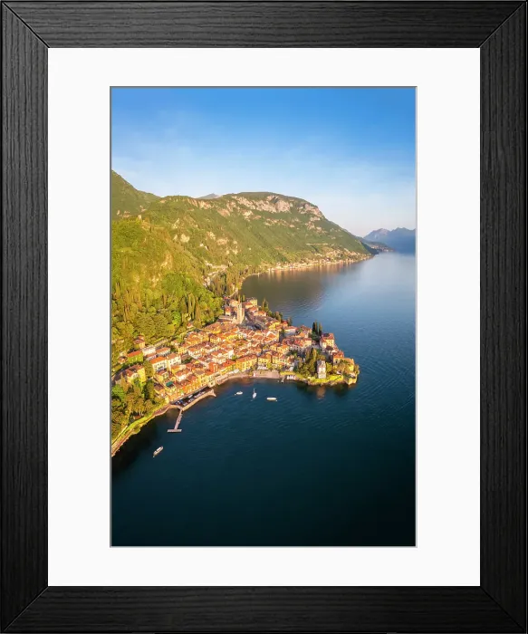 Framed Print : town of Varenna, Lake Como, at sunset in summer. Varenna, Lecco district, Lombardy, Italy Framed Print : town of Varenna, Lake Como, at sunset in summer. Varenna, Lecco district, Lombardy, Italy