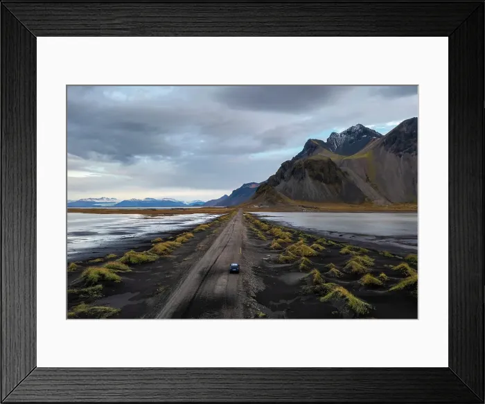 Framed Print : Back sand dunes in front of Vestrahorn mountain. Stokksnes peninsula, Hofn, Austurland, Iceland Framed Print : Back sand dunes in front of Vestrahorn mountain. Stokksnes peninsula, Hofn, Austurland, Iceland
