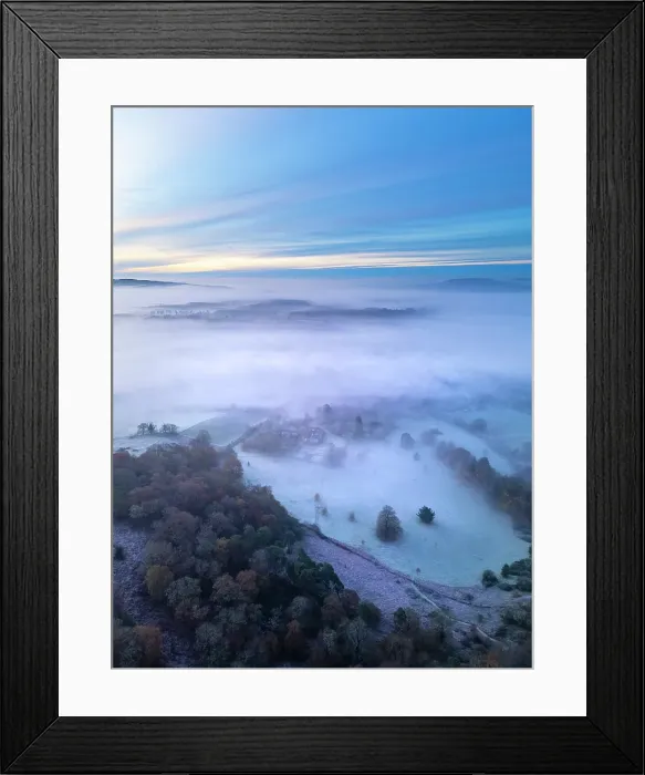Framed Print : Pilgrims Way, North Downs, Surrey, England, UK