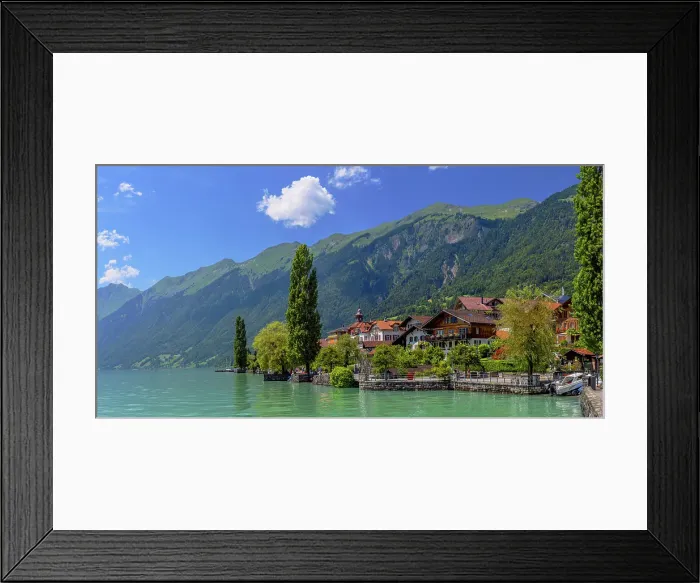 Framed Print : Lake Brienz, Brienz, Switzerland Framed Print : Lake Brienz, Brienz, Switzerland