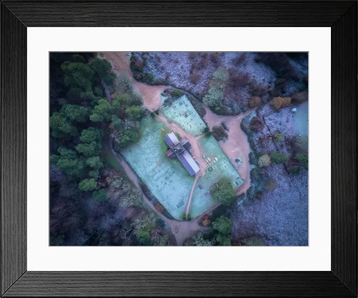 Framed Print : St. Martha's Church on the Pilgrims Way, North Downs, Surrey, England, UK